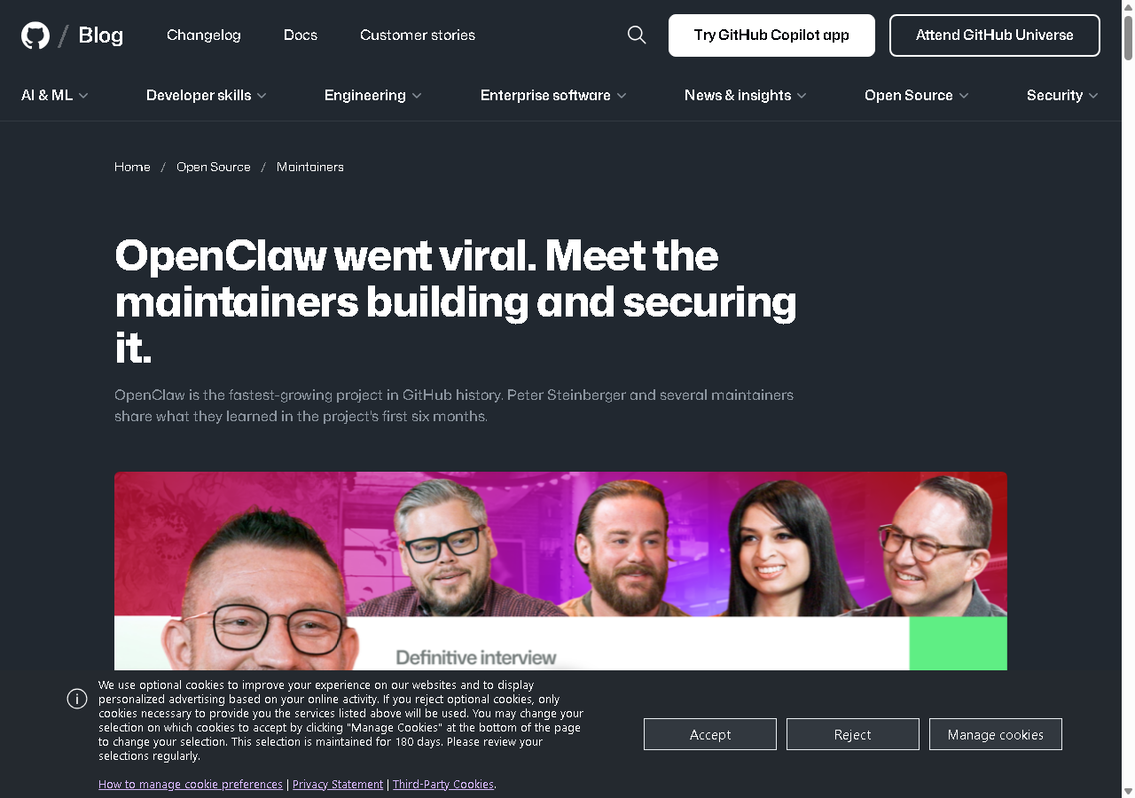 OpenClaw went viral. Meet the maintainers building and securing it.