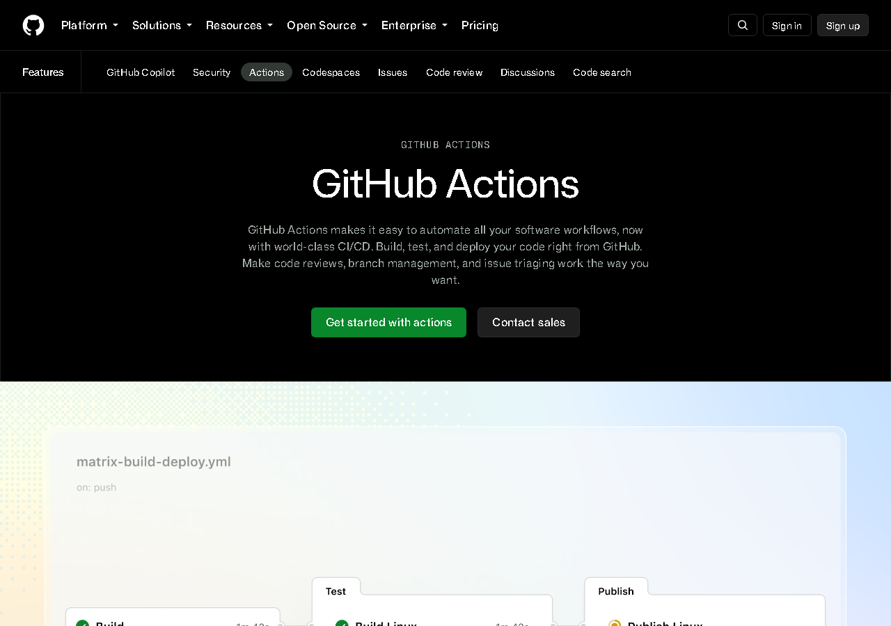 GitHub Actions — AI 编程工作流持续更新