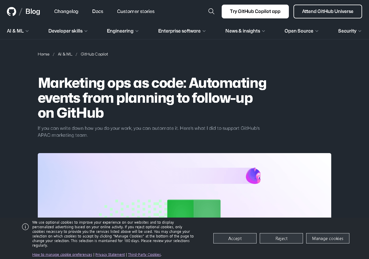 Marketing ops as code: Automating events from planning to follow-up on GitHub
