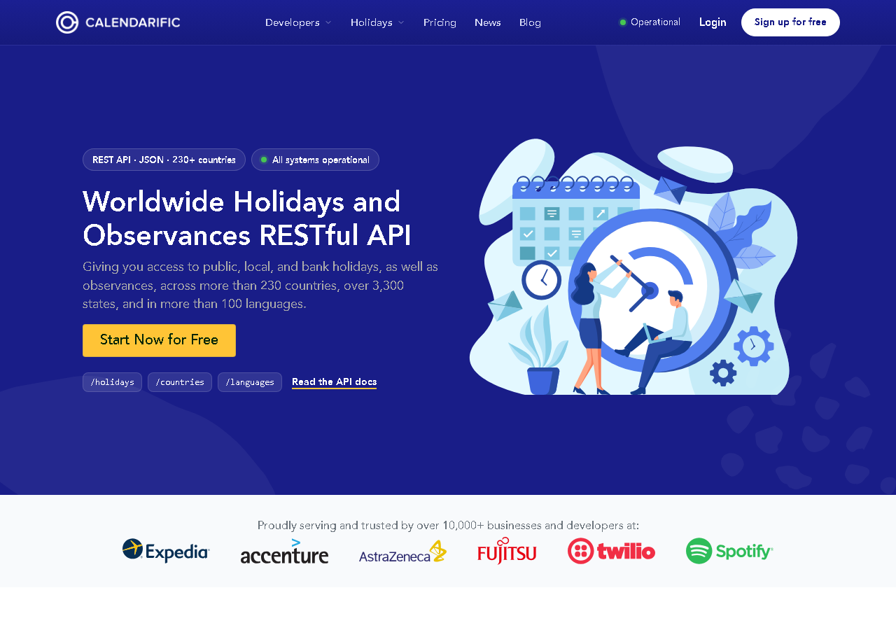 Calendarific